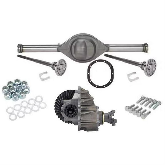 Speedway Motors Ford 9 Inch Posi Rear End Assembly Includes Fabricated Steel Center Section, 3 Inch Axle Tubes, 3.89 Gears, 1310 U-Joint, 52 Inch Hub-to-Hub Width