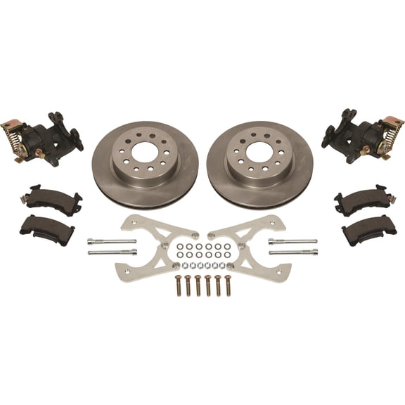Speedway Motors GM 10 and 12 Bolt Rear Disc Brake Conversion Kit with Parking Brake, Compatible with Chevelle, Camaro, Nova, Cutlass