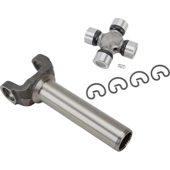 Speedway Motors GM Front Slip Yoke, 27-Spline, 1.5 Inch O.D. Seal Diameter, 8 Inches, Fits Chevy 1310 Series U-Joint, Includes Outside Retaining Clips