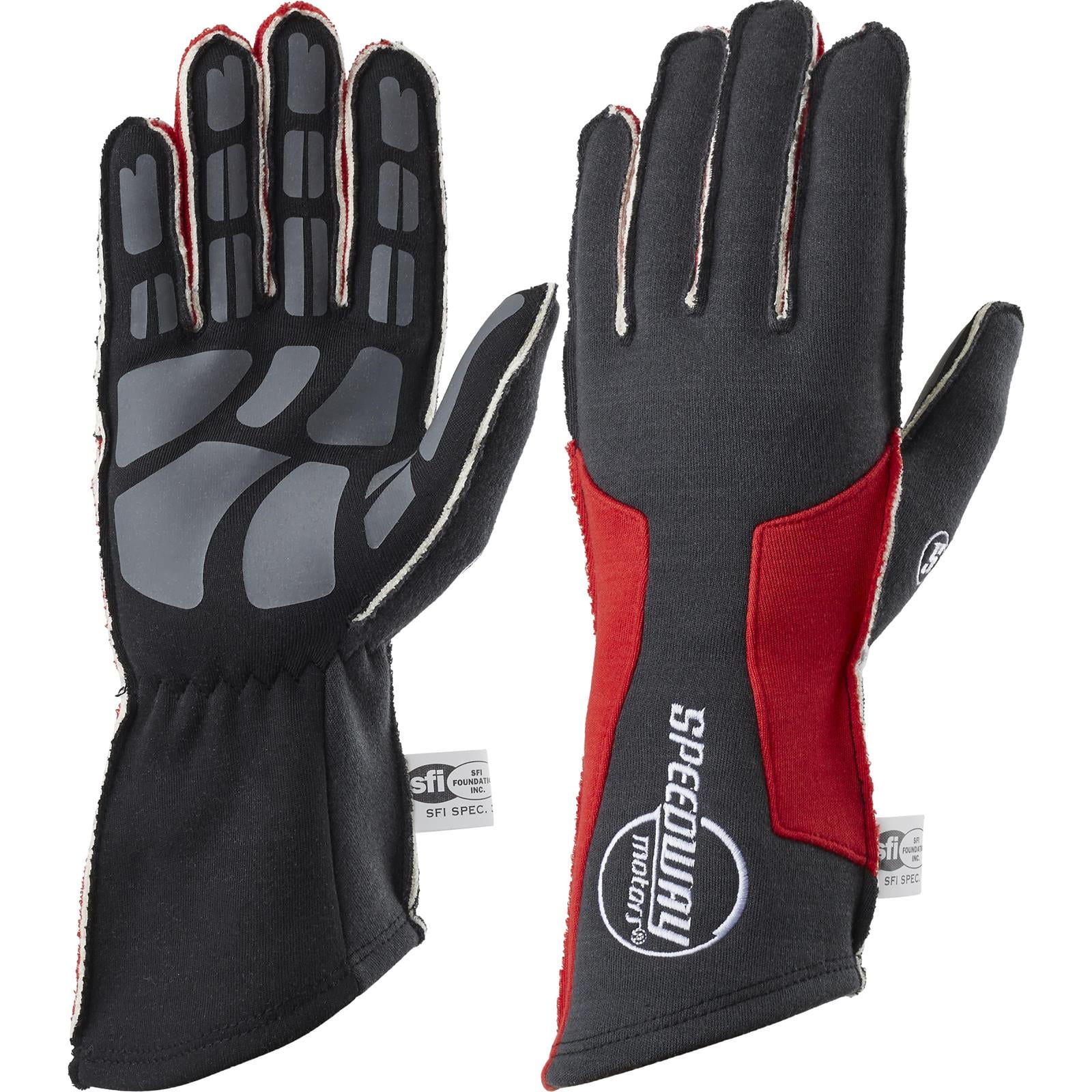 Speedway Motors Outseam Racing Gloves, SFI-5, Red, Medium - Walmart.com