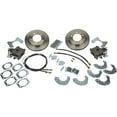 thumbnail image 1 of Speedway Motors Rear End Disc Brake Conversion Kit, Includes Single Piston Calipers, E-Brake Cables, D154 Pads, Rubber Hoses, Caliper Brackets, Fits 9 Inch Ford Truck, 1 of 10