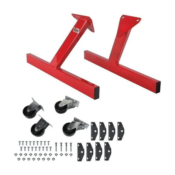 Speedway Motors SBC/BBC Rolling Engine Storage Stand, Lightweight, Compact, with 3"x1-1/4" Casters, 2 Swivel and 2 Non-Swivel, Each Rated 300lbs, Easy Mobility in Garage or Shop, 5/16" Holes