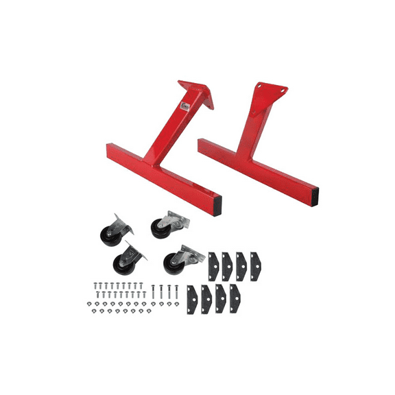 Speedway Motors SBC/BBC Rolling Engine Storage Stand, Lightweight, Compact, with 3"x1-1/4" Casters, 2 Swivel and 2 Non-Swivel, Each Rated 300lbs, Easy Mobility in Garage or Shop, 5/16" Holes
