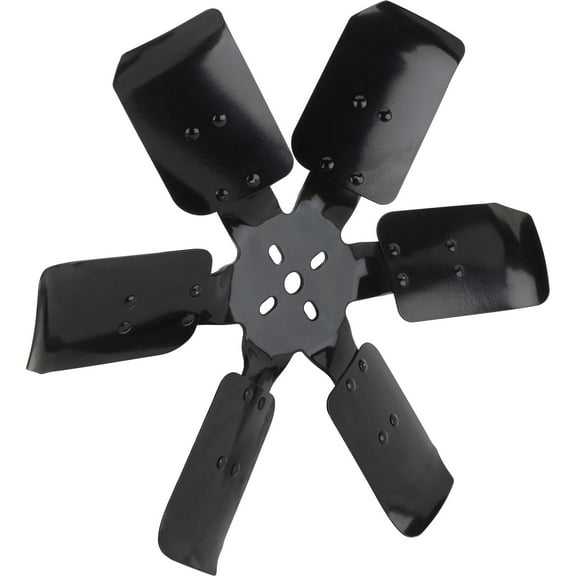 Speedway Motors Steel Cooling Fan, 15 Inch - Non-Flex Blades for Optimal Cooling - Ideal for Race Applications - Fits Most V8 Water Pumps - Sold Individually