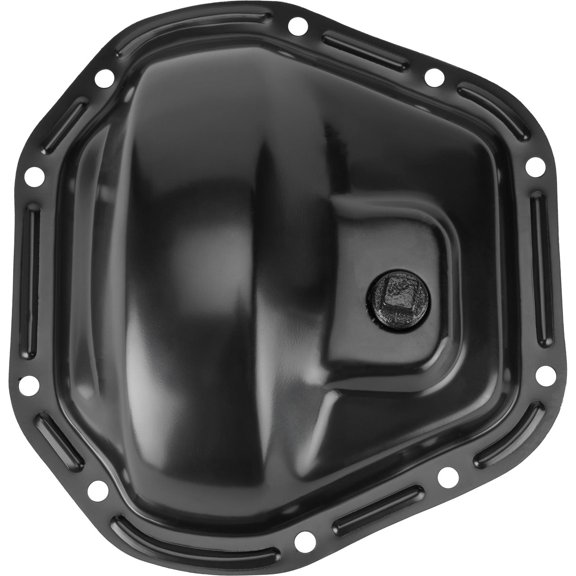 Speedway Motors Steel Differential Cover Compatible with Dana 60 Front or Rear Axles, 10-Bolt Pattern EDP Black Finish with Drain Plug, Fits select vehicles