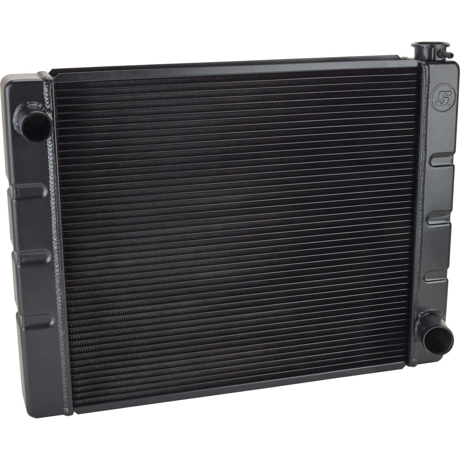 Speedway Motors Universal Aluminum Radiator, 28 Inch, Black, High ...