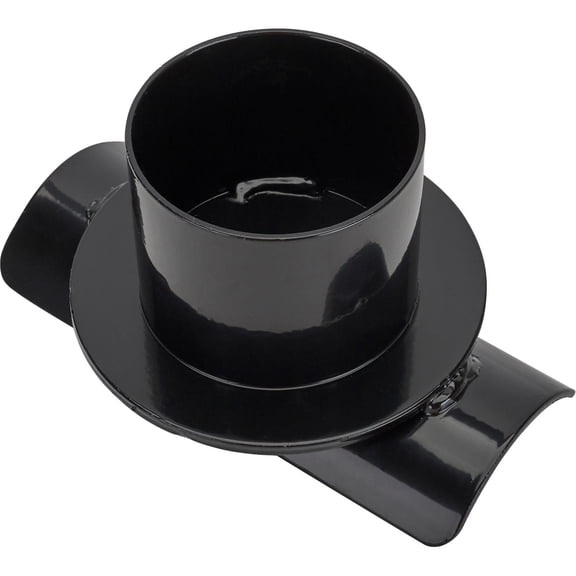 Speedway Motors Universal Lower Coil Spring Mount Perch for 3 Inch Axle Tube, Weld-On, Compatible with 3 3/8" I.D. to 5" O.D. Springs, Black Painted Steel Construction, Sold Individually
