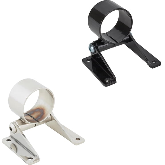 Speedway Motors Versatile Black 1-3/4 Inch Steering Column Mount Bracket, Solid Mounting at Any Angle, 3-1/4" Overall Width, 1-7/8" Center-to-Center Mounting Hole Spacing, Powder Coated Finish