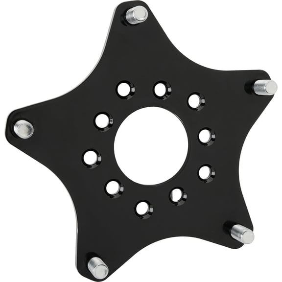 Speedway Motors Wide 5 Wheel Adapters, 5 on 4-1/2 and 5 on 5 Inch Dual Bolt Pattern, 3/8 Inch Thick Steel Construction, Requires use of 1” Hex Lug Nuts