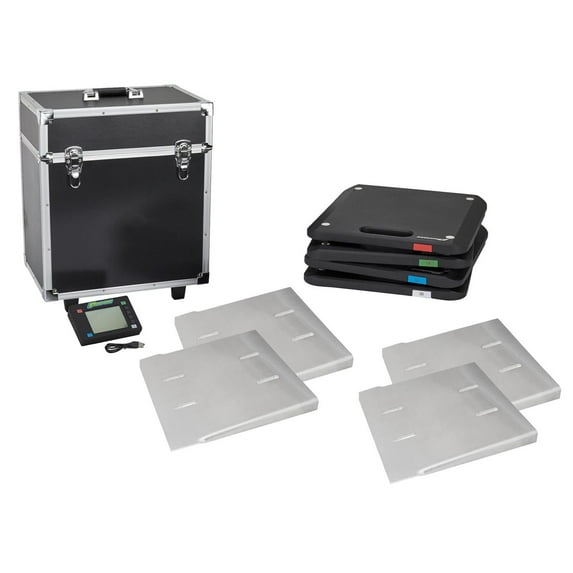 Speedway Motors Wireless Scales and Ramps Kit, 7000 LB Capacity, LCD Display, Accurate Weighing, Live Data Streaming, Portable Case, Ideal for Race & Track Use