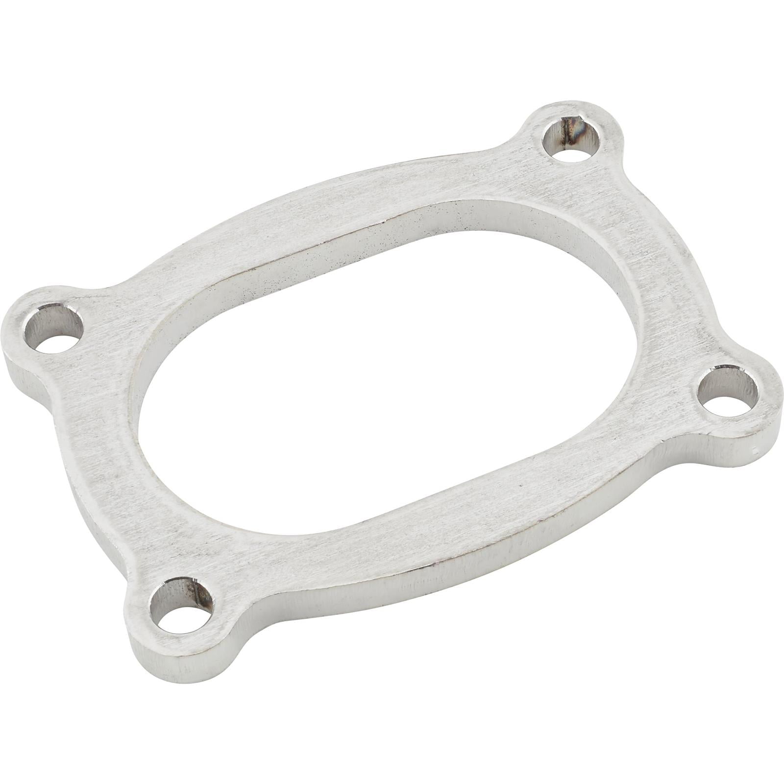 Speedway Oval Exhaust Flange, 3 Inch, Stainless Steel