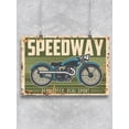 thumbnail image 1 of Speedway Rusty Metal Plate Poster -Image by Shutterstock, 1 of 2