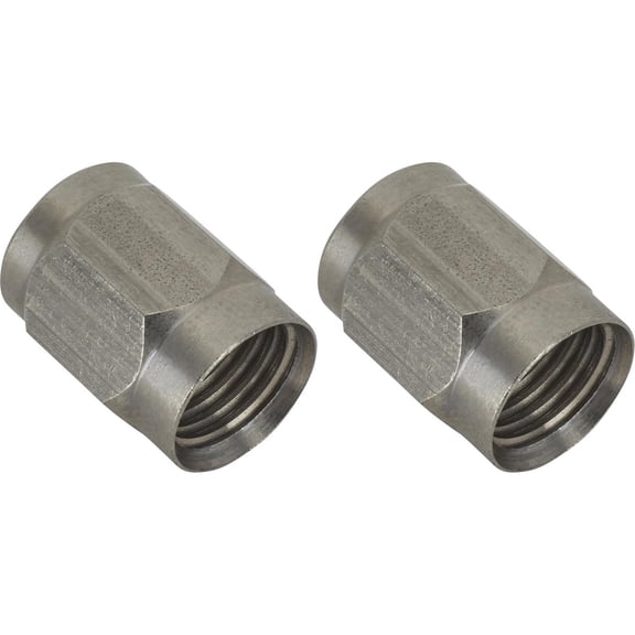 Speedway Stainless Steel -3 AN Fitting Tube Nuts 2 Pk