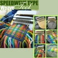 thumbnail image 1 of Speedweve Darning Loom Weaving Loom for Beginners Kids Adults, Knitting Loom Mini Loom for Mending, 14 Hooks Speedweve Type Weave Tool Knit Patch Kit for Jeans Socks Clothes, Vintage Brown Loom Kit, 1 of 9