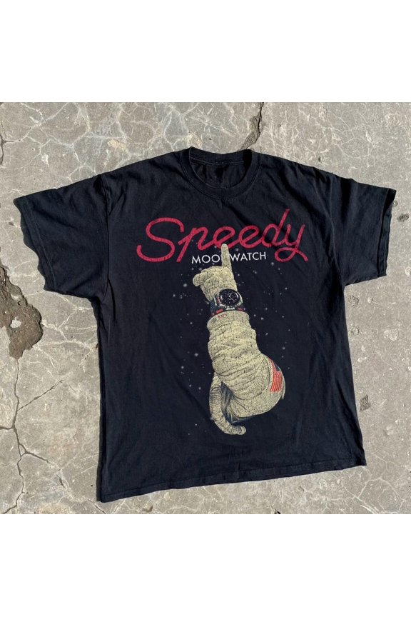 Speedy Astronaut T-Shirt Space Graphic Tee Unisex S-5XL