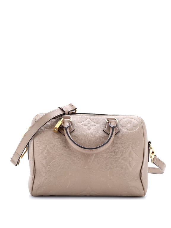 Speedy Bandouliere Bag Monogram Empreinte Giant 25 By Rebag