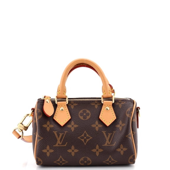 Speedy Bandouliere NM Bag Monogram Canvas Nano By Rebag