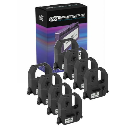 Speedy Compatible Printer Ribbon Cartridge Replacement for Amano CE-315151 (Black, 8-Pack)