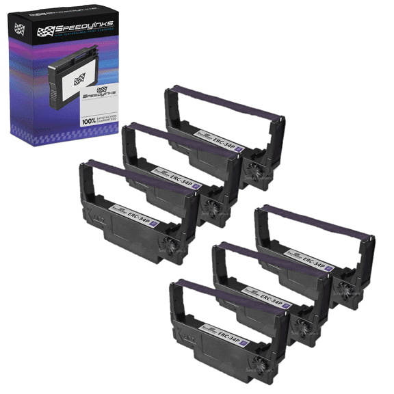 Speedy Compatible Ribbon Replacement for Epson ERC-34P (Purple)