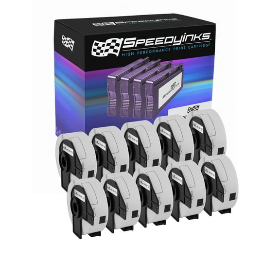 Speedy Inks - 10PK Compatible DK-1201 Address Labels - 1.1 in x 3.5 in (29 mm x 90.3mm)