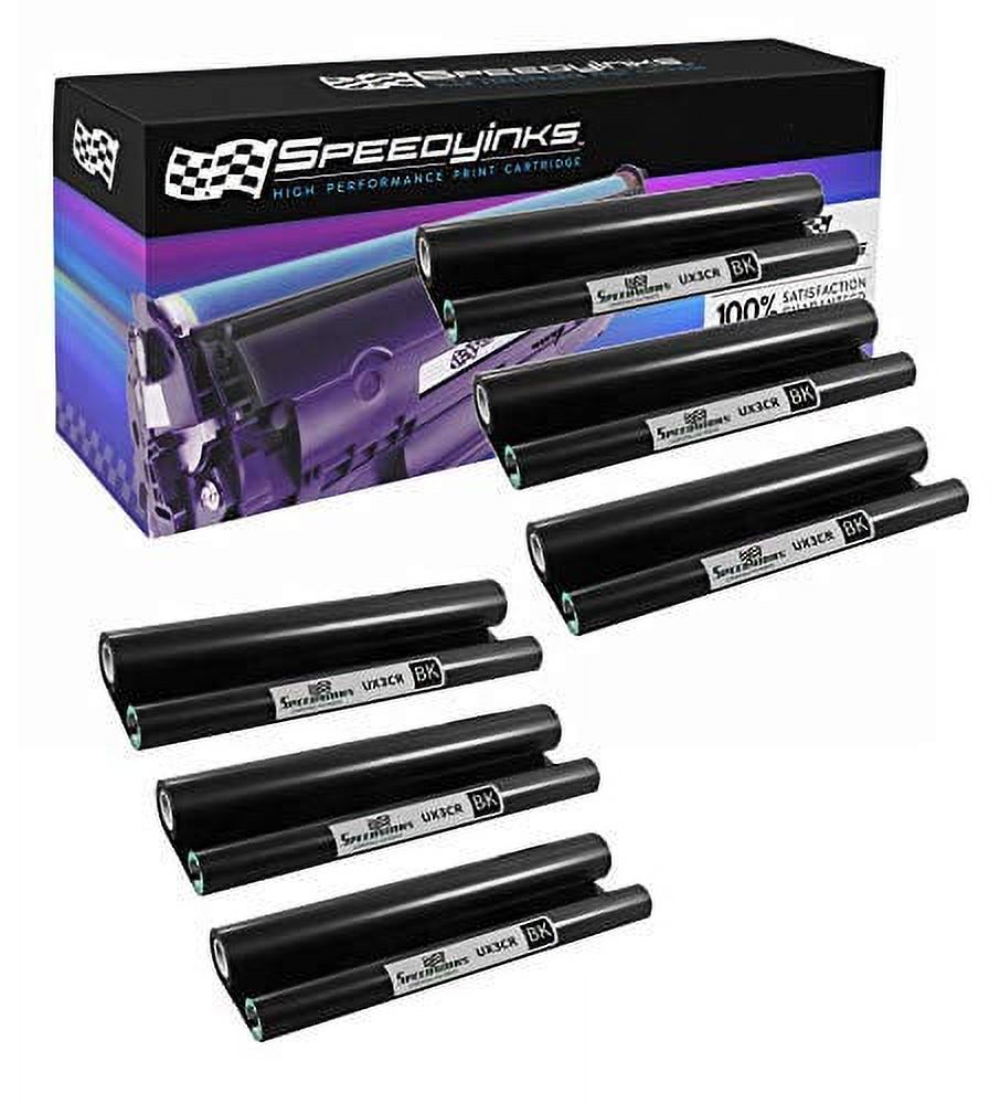 Speedy Inks Compatible Fax Thermal Rolls Replacement for Sharp UX-3CR (Black, 6-Pack) - image 1 of 5