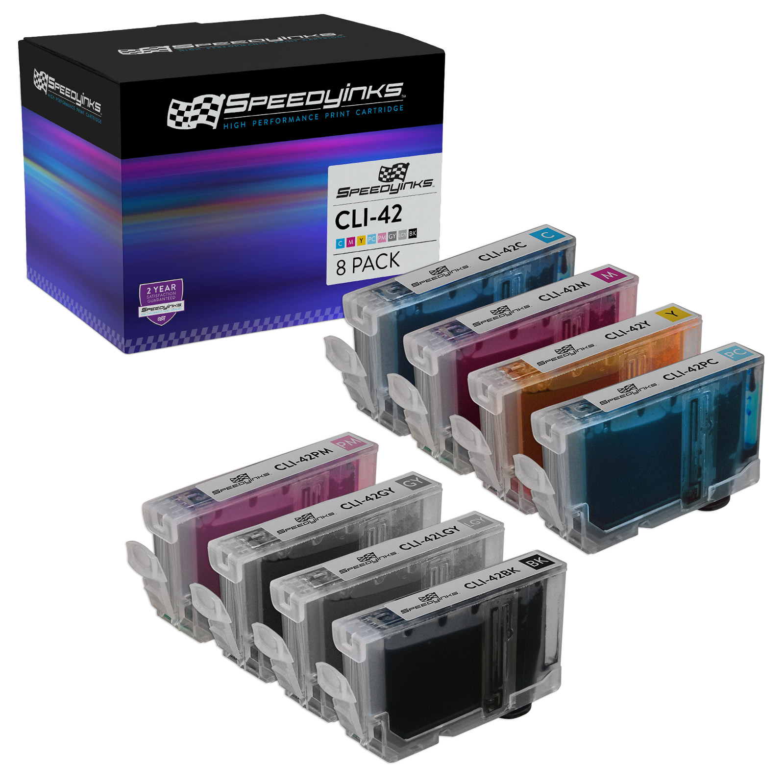 Speedy Inks Compatible Ink Cartridge Replacement for CLI42 (1 Black, 1 ...