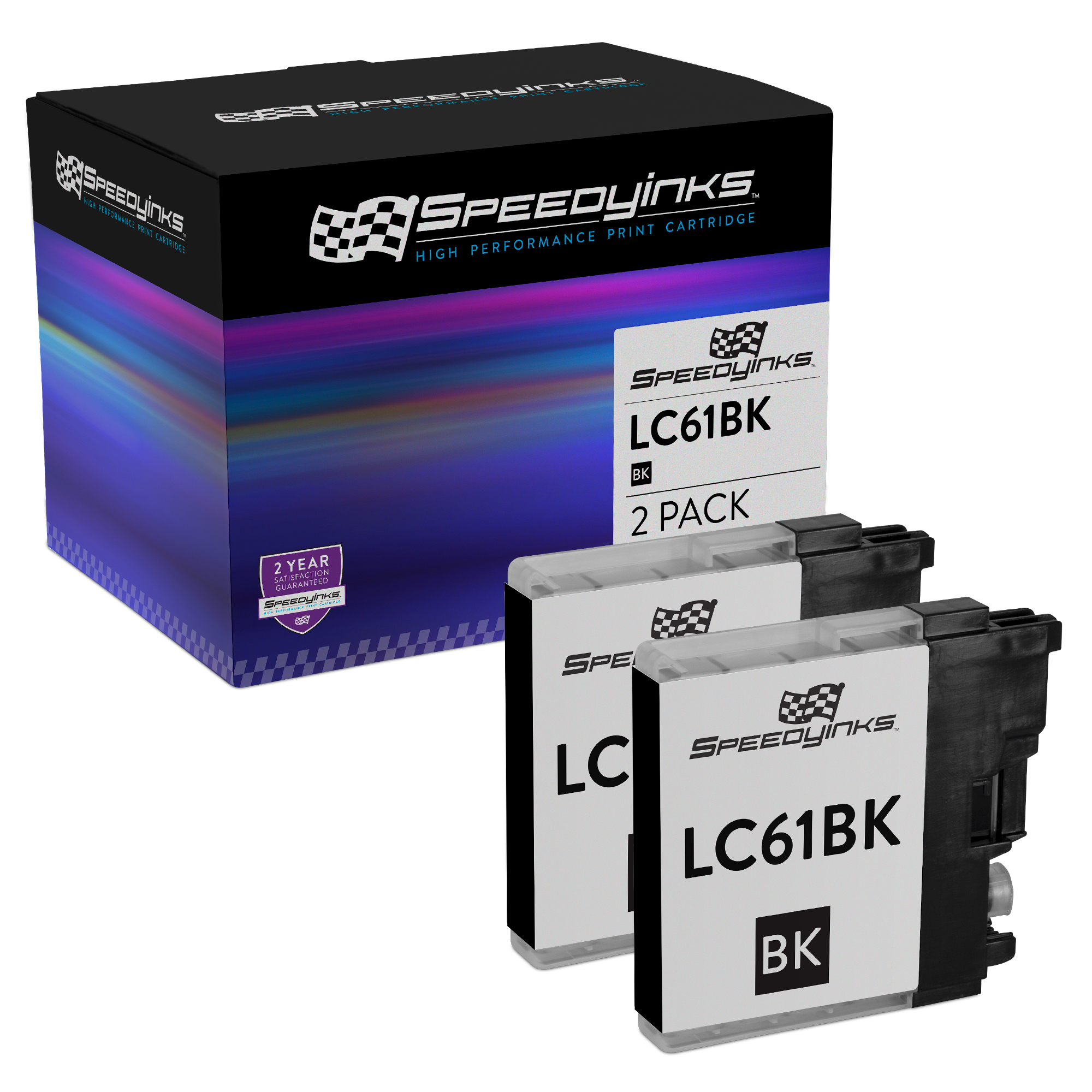 Speedy Inks Replacement Ink Cartridge Compatible with Brother LC61BK ...
