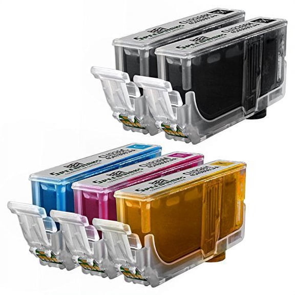 Speedy Inks Compatible Ink Cartridge Replacement for CLI226 (2 Black, 1 Cyan, 1 Magenta, 1 Yellow, 5-Pack)