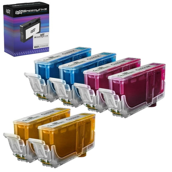 Speedy Inks Compatible Ink Cartridge Replacement for Canon CLI221 (2 Cyan, 2 Magenta, 2 Yellow, 6-Pack)