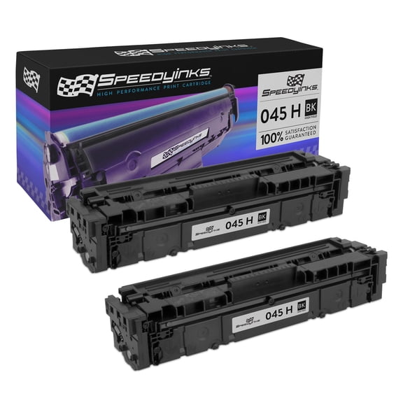 Speedy Inks Compatible Toner Cartridge Replacement for Canon 045H 1246C001 High Yield (Black, 2-Pack)