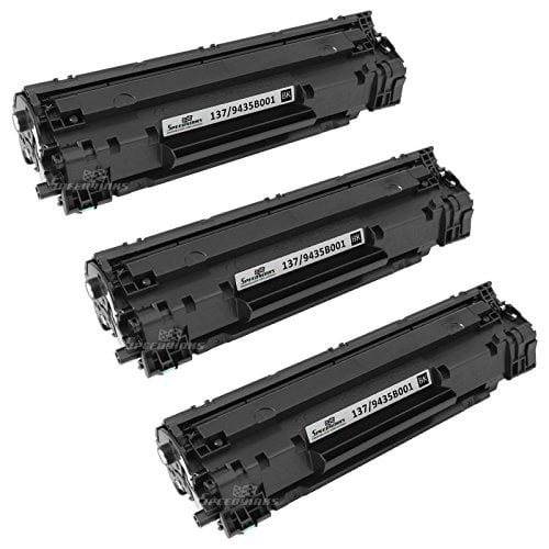 Speedy Inks Compatible Toner Cartridge Replacement for Canon 137 (Black, 3-Pack)