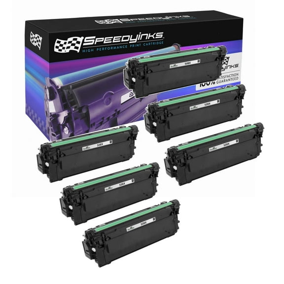 Speedy Inks Compatible Toner Cartridge Replacement for HP 508X CF360X High Yield (Black, 6-Pack)