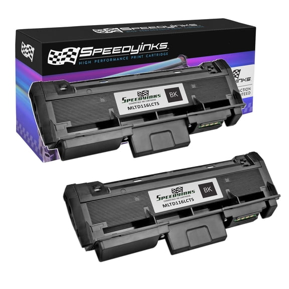 Speedy Inks Compatible Toner Cartridge Replacement for Samsung MLT-D116L (Black, 2-Pack)