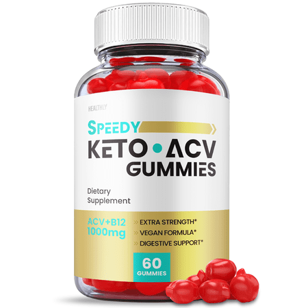 Speedy Keto ACV Gummies, Advanced Weight Loss Support with Apple Cider Vinegar B12 1000 mg, Speedy Keto ACV Gummy, 60 Gummies