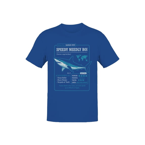 Speedy Needly Boi Shark Facts Men's T-shirt