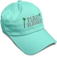 thumbnail image 1 of Speedy Pros Soft Baseball Cap Maui Hawaii with Coconut Tree Embroidery Tropical Location Cotton Dad Hats for Men & Women, 1 of 7