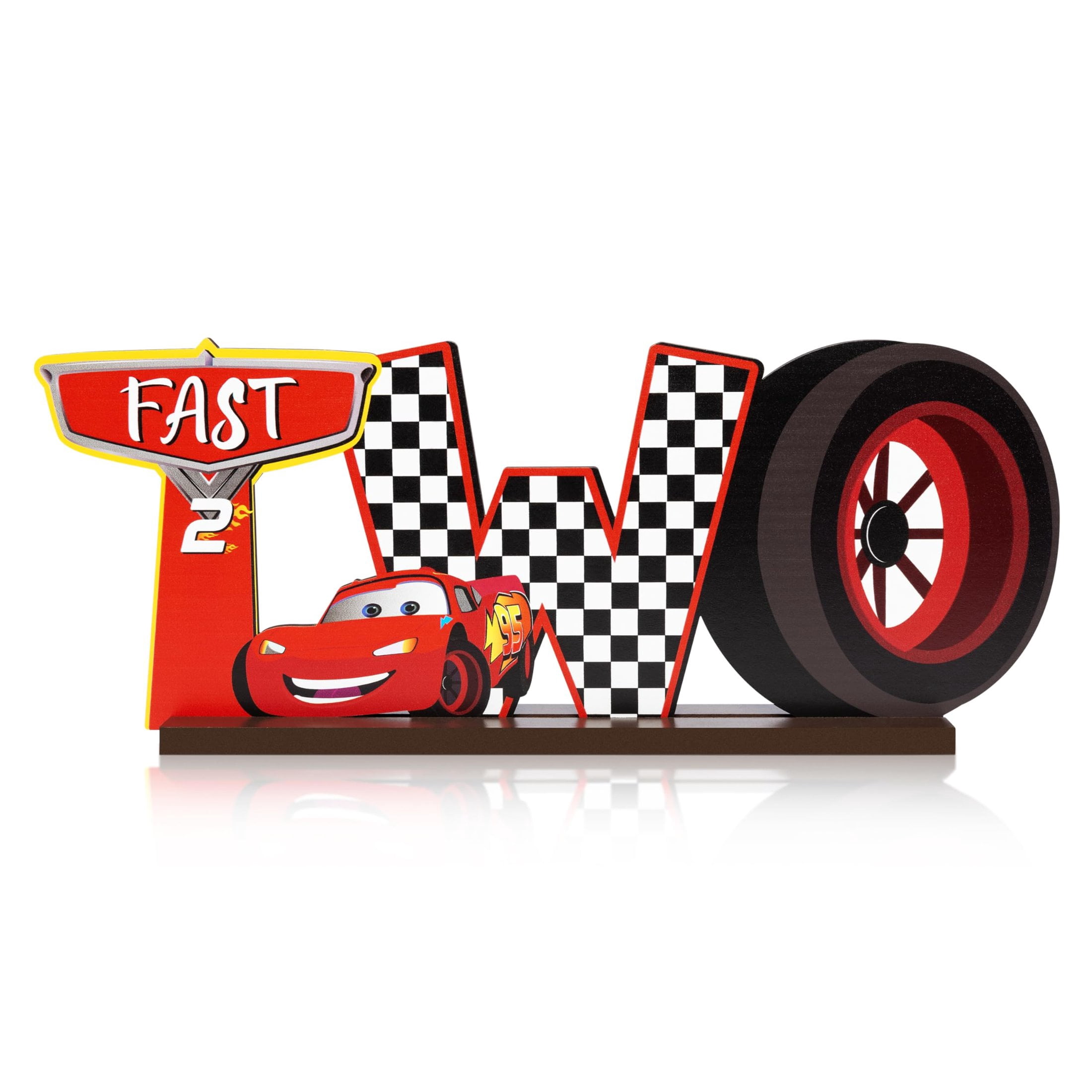 Speedy Racetrack Duo Centerpieces - Turbocharged Letter Sign ...