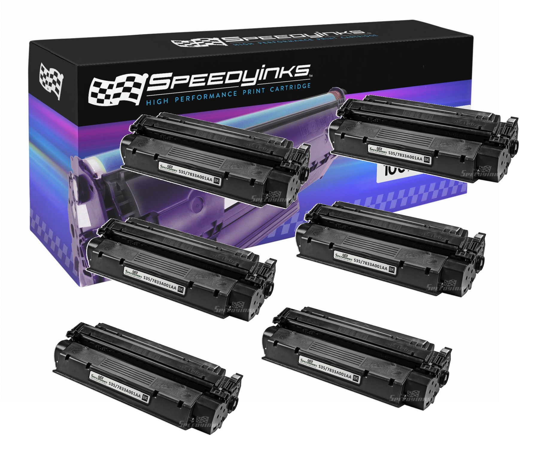 Speedy Remanufactured Toner Cartridge Replacement for Canon S35 (Black, 6-Pack) - image 1 of 1