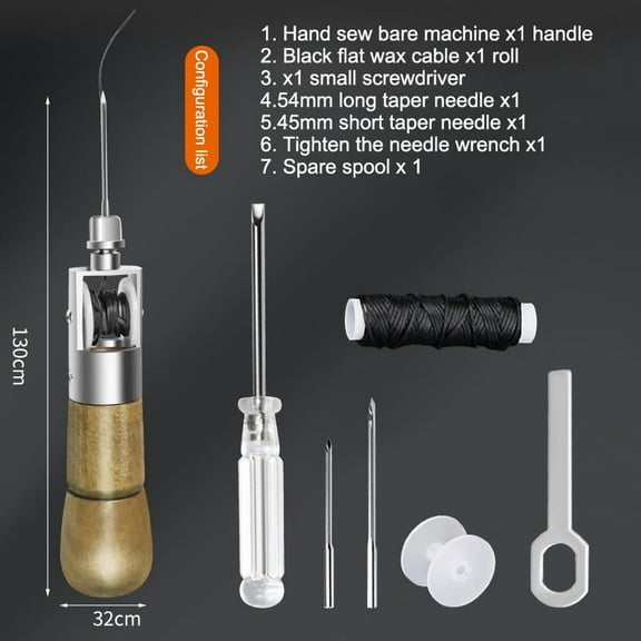 Speedy Stitcher Sewing Awl Tools Kit for Leather Sail&Canvas Heavy Repair Set