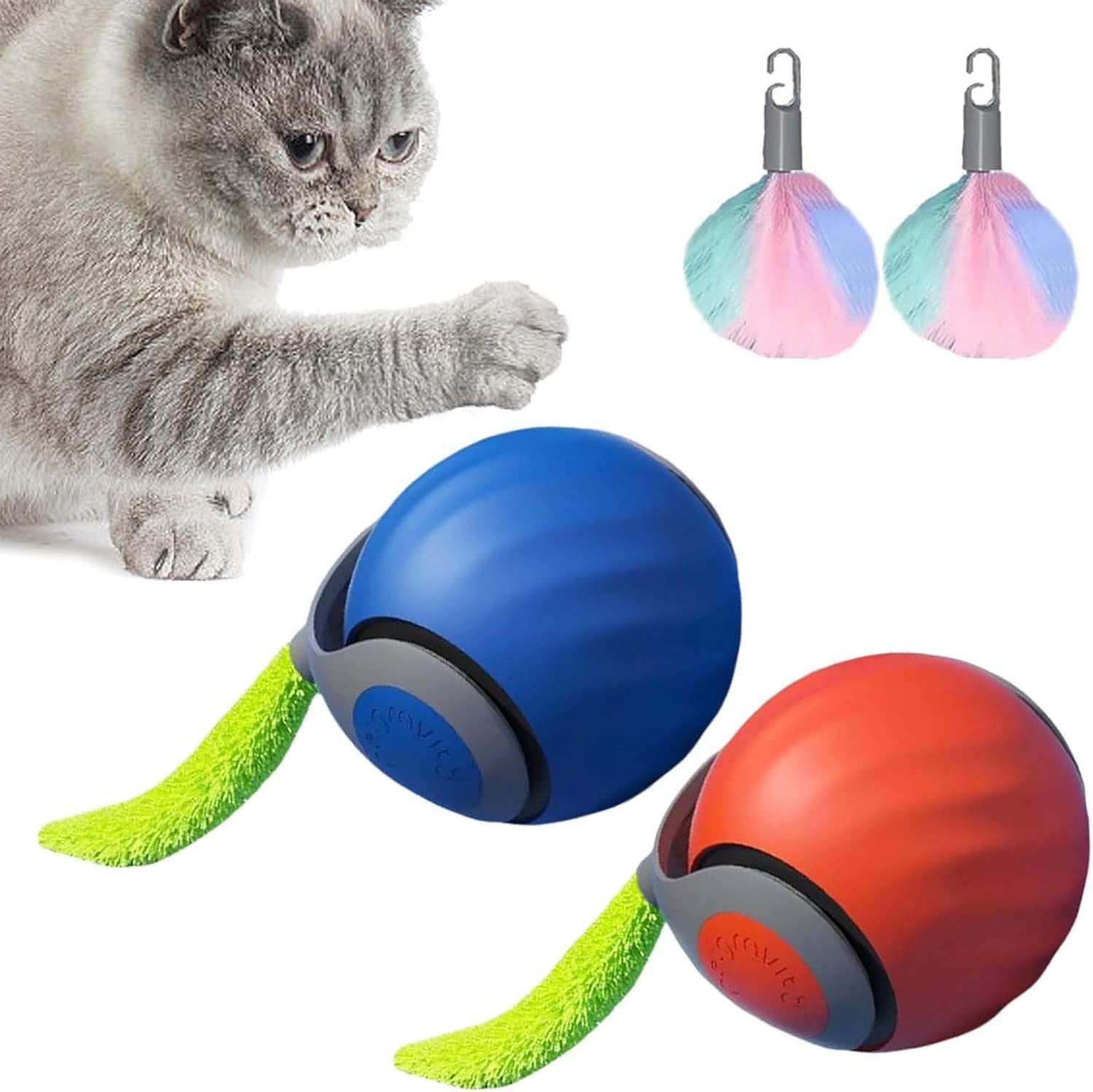 Speedy Tail 2.0 Cat Toy, 2025 New Speedy Tail Cat Toy, Interactive Cat