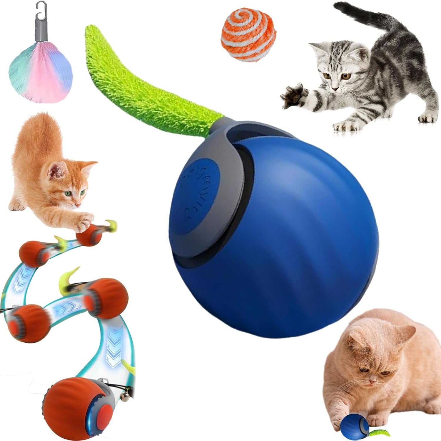 Teazys Speedy Tail Smart Interactive Speedy Tail Pet Toys