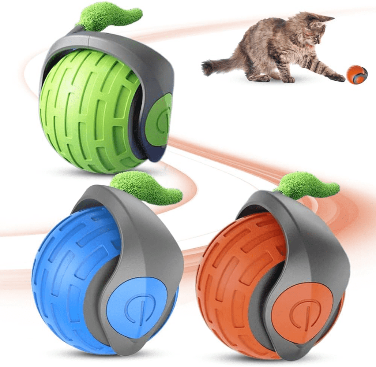Whale Floating Ball - Interaktives Katzen Spielzeug Mit Bewegungsensor