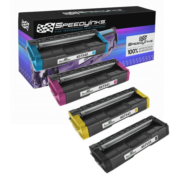 SpeedyInks - Compatible Ricoh SP C250A Toner Set 407539, 407540, 407541, 407542 for use in SP C250DN, SP C250SF