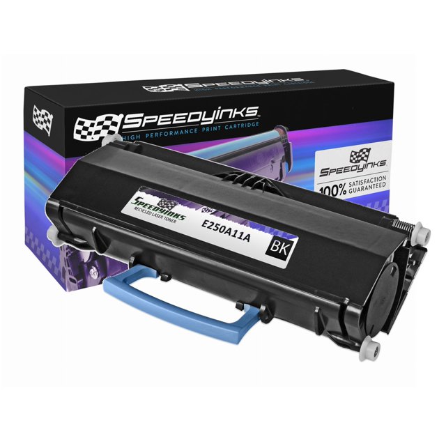 SpeedyInks Lexmark Remanufactured E250A11A E250 Black Laser Toner