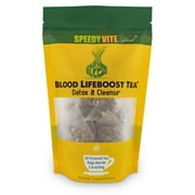SpeedyVite Blood Cleansing LifeBoost Tea Organic -Cleanses & Supports Natural Removal of Excess Waste Chemicals from The Blood Stream Chaparral Echinacea Chamomile. Herbal Supplement
