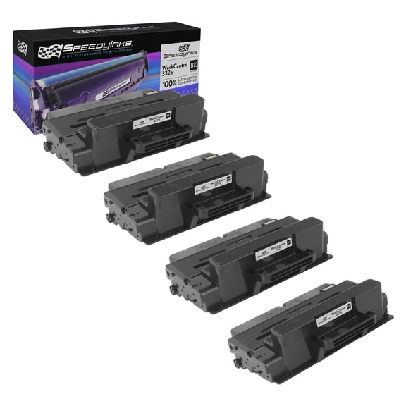 Speedyinks Compatible Toner Cartridge Replacement for Xerox 106R02313 High Capacity (Black, 4-Pack)