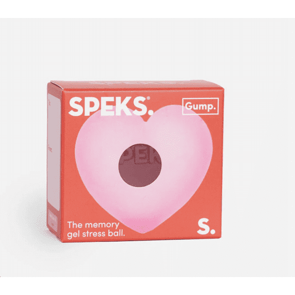 Speks Gump Heart Stress Ball-Pink
