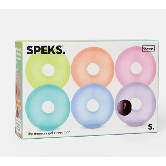 Speks Mini Gump Loop Gel-Filled Stress Balls 6 pack