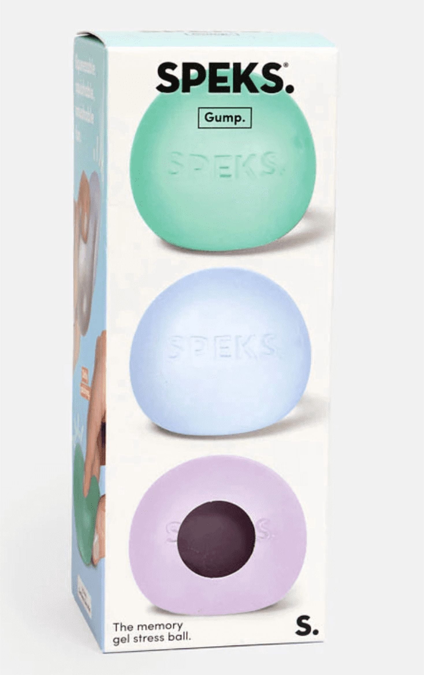 Speks Original 3 pack Gump Memory Gel Stress Balls-Cool Mix i
