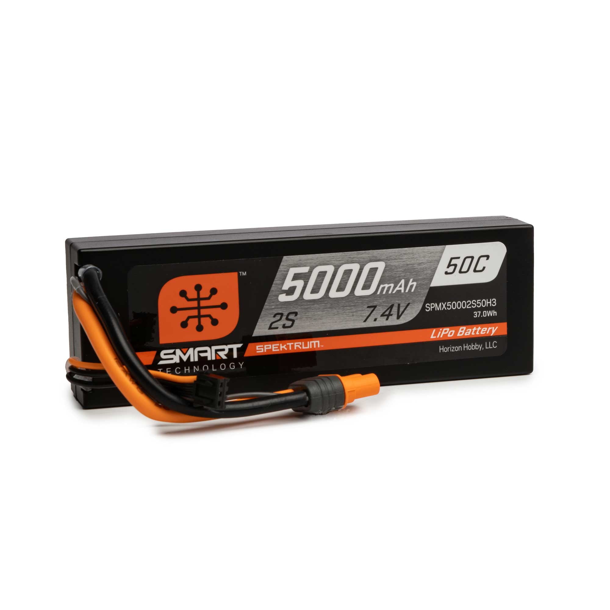 Venom Drive Series 25C 2S - 5000mAh 7.4V LiPo RC Hardcase Battery -  Universal 2.0 Plug, Lithium Polymer 2 Cell - Soft Silicone Connector &  Compatible